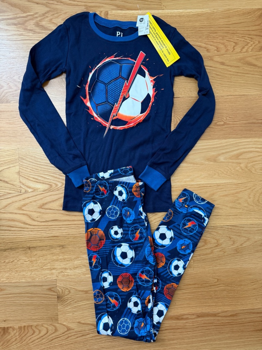 Kids Navy Soccer Graphic Pajama Set | NEW!!